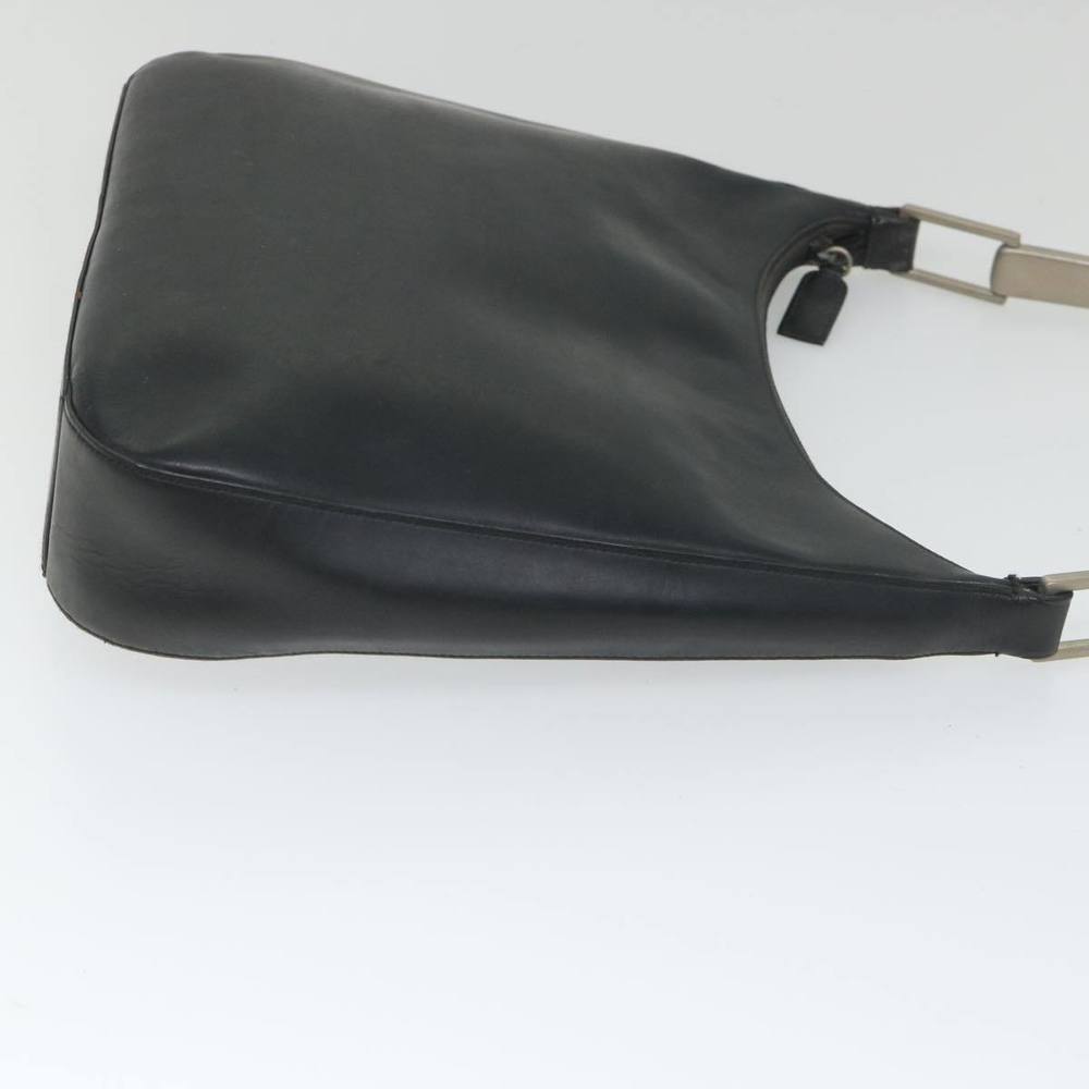 PRADA Shoulder Bag Leather Black Auth 56396 - Picture 3 of 16